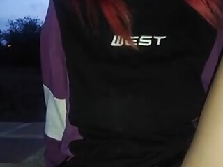 We had a blowjob on the street, and then we had rough sex at home.