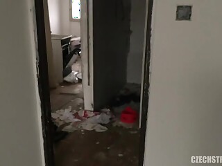 Brunette Mom Fucked Hard by Stranger in Stairwell