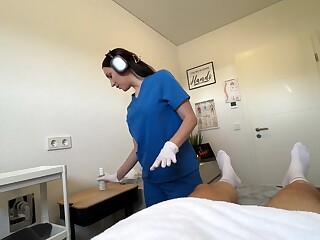 Eva Keks Milf Nurse Gloves Handjob Blowjob POV