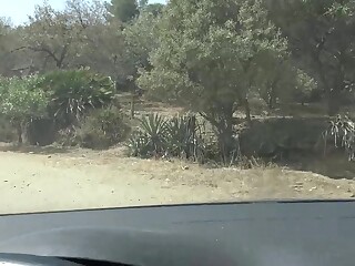 Stepmom Susan Strokes Thick Cock in Car